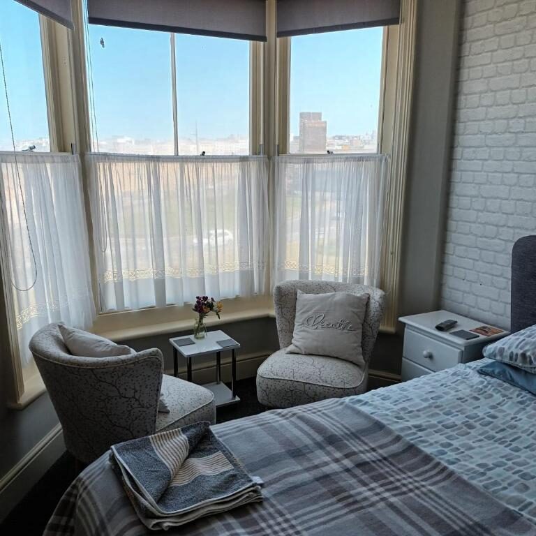 Guest bedroom at The Burlington Hotel Margate